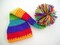 Newborn Elf Hat, Rainbow Long Tail Hat, Baby Newborn Hat, Photo Prop, Newborn Baby Hat, Crochet Newborn Hat, Baby Boy Hat, Baby Girl Hat product 1